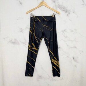 Nubyen Self Content Black Marble Leggings Revolve Activewear Gym Yoga Size M